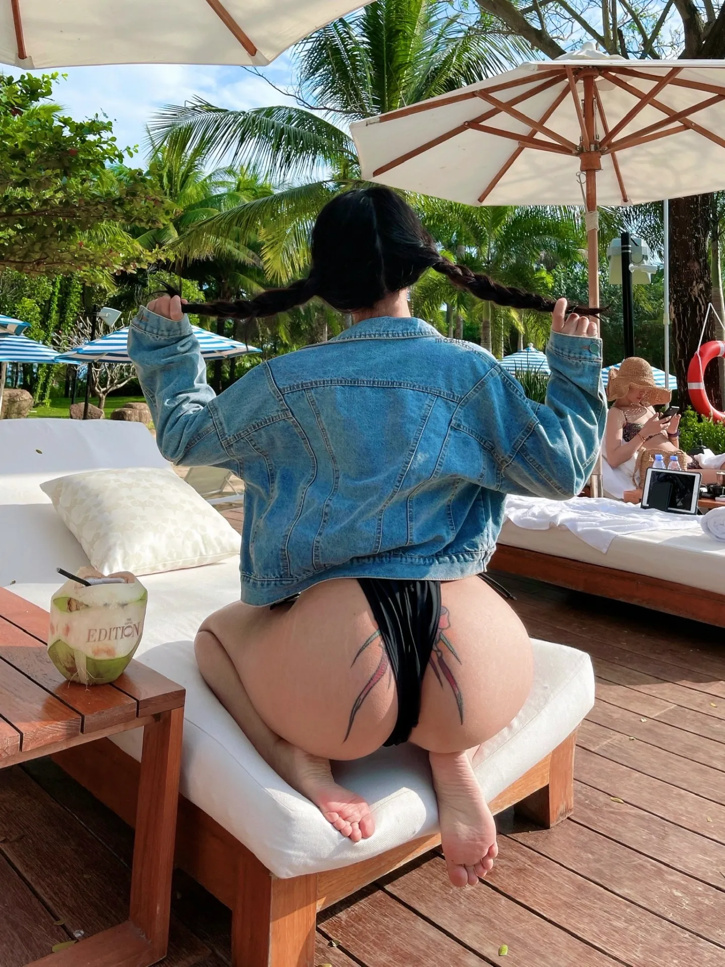 张老师 – 牛仔外套比基尼【15】